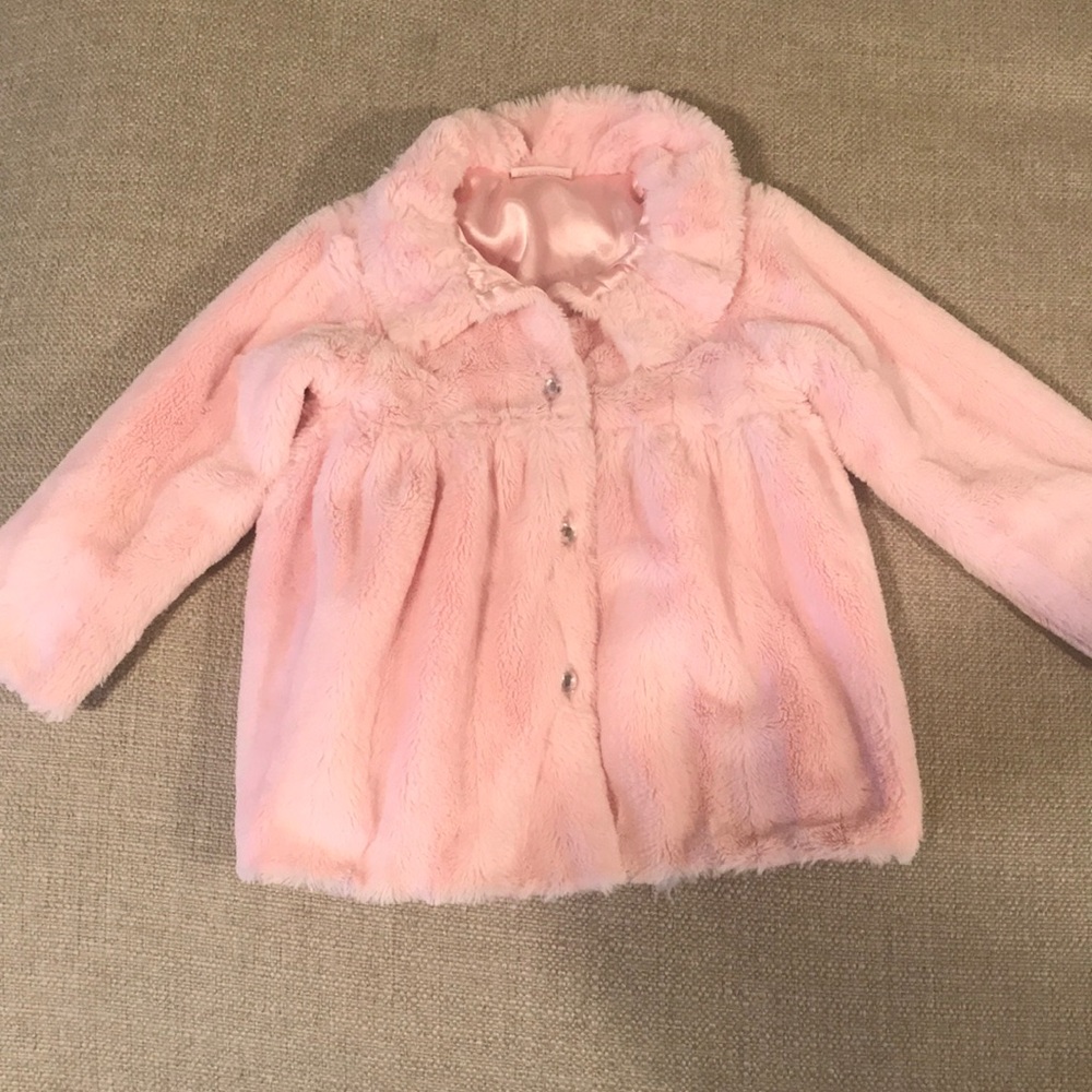 Cachcach Pink Fur Coat 3T